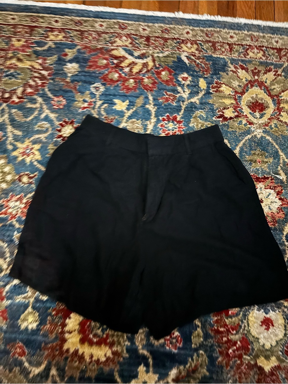 Abercrombie & Fitch Black linen Shorts